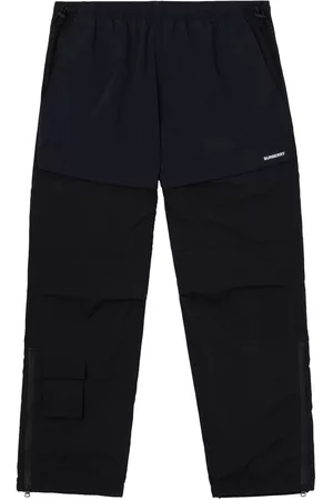 Burberry Men Cargo Pants - Logo-patch cargo trousers