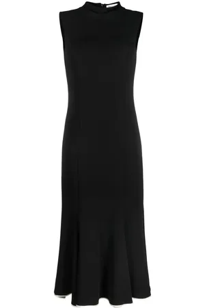 There Was One Mock-neck sleeveless dress