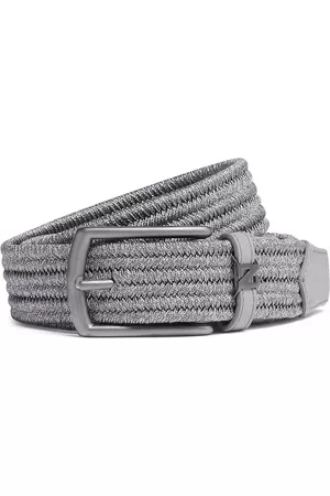Z Zegna Men Belts - Logo plaque braided belt
