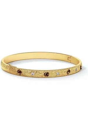 De Beers 18kt yellow Talisman diamond bangle bracelet