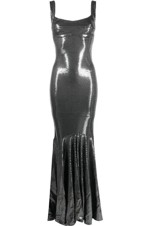 Atu Body Couture Sequinned sleeveless gown
