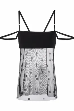 Givenchy 4G-pattern mesh panel top