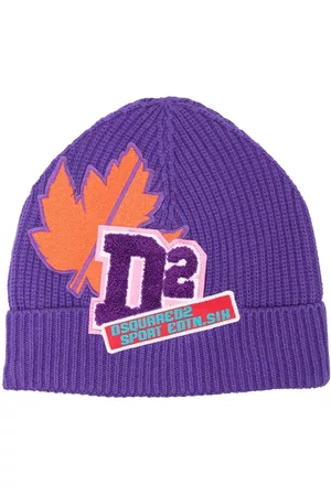 Dsquared2 Logo-patch ribbed beanie