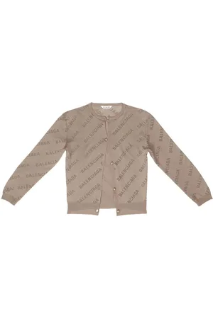 Balenciaga Logo-print cotton cardigan