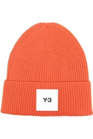 Y-3 Logo-patch ribbed-knit beanie