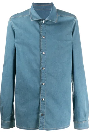 Rick Owens Snap button denim shirt