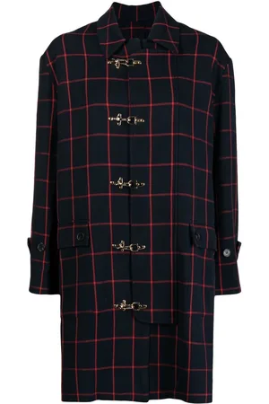Rokh Check-print coat
