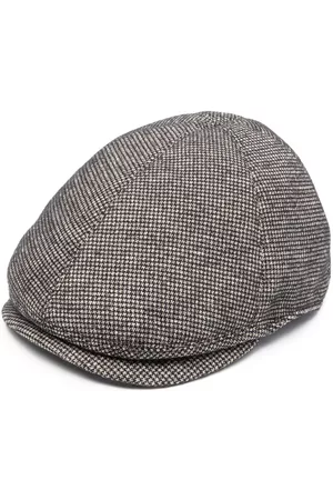 Brunello Cucinelli Women Hats - Houndstooth beret hat