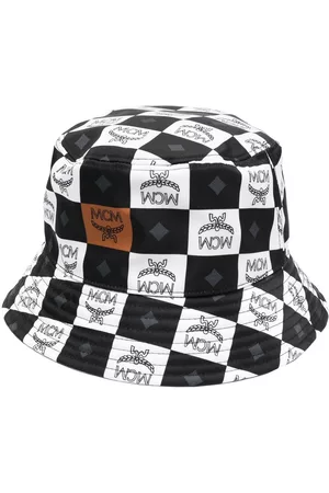 MCM Checkerboard-print bucket hat
