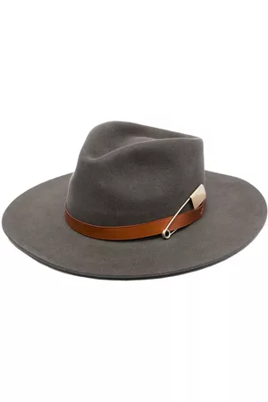 Frenckenberger Women Hats - Safety-pin cashmere fedora hat