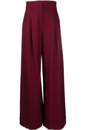 Alberta Ferretti High-waisted wide-leg trousers