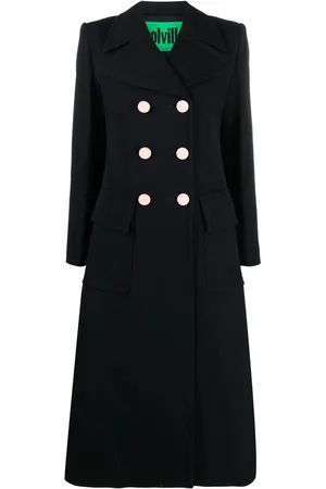 Colville Double-breasted flared coat