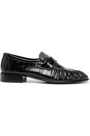 The Row Slip-on leather loafers