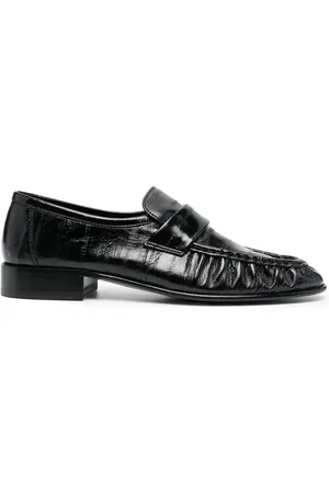 The Row Slip-on leather loafers