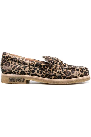 Golden Goose Leopard-print round-toe loafers