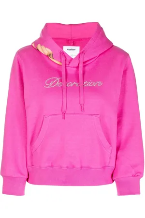 DOUBLET Rhinestone-logo detail hoodie