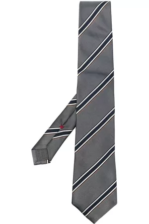 Brunello Cucinelli Men Bow Ties - Stripe-print satin tie