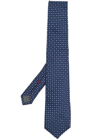 Brunello Cucinelli Embroidered-pattern detail tie