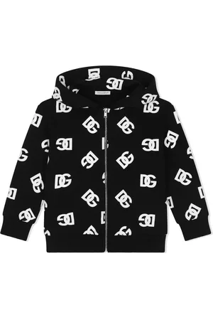 Dolce & Gabbana DG-logo zip-up hoodie