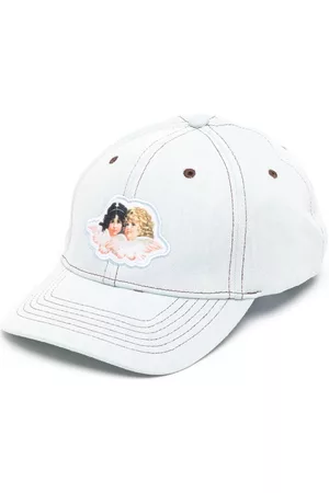 Fiorucci Caps - Logo-patch denim cap