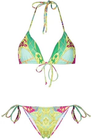 Philipp Plein Baroque-print bikini