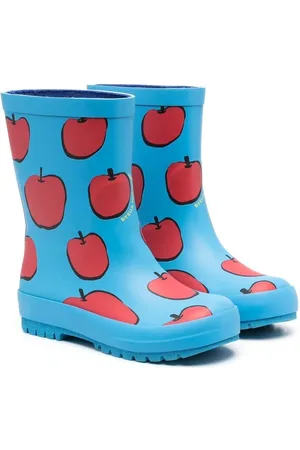 Stella McCartney Apple-print rain boots
