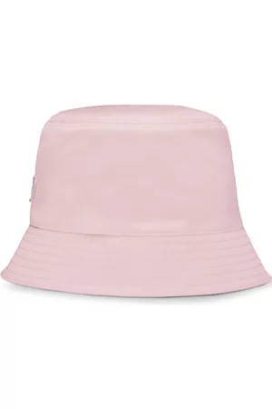 Prada Women Hats - Logo-plaque bucket hat