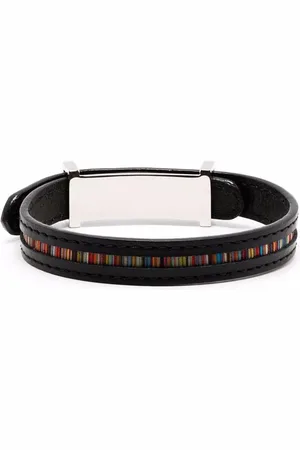 Paul Smith Artist-stripe leathe bracelet