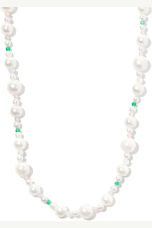Hatton Labs Sterling pearl and bead necklace