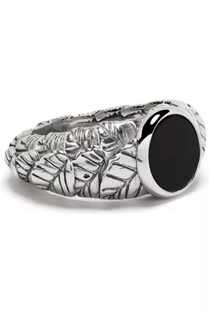 EMANUELE BICOCCHI Rings - Leaf engraved ring