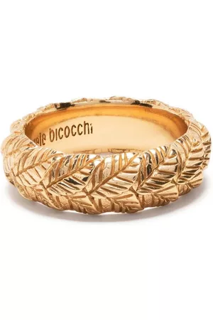 EMANUELE BICOCCHI Rings - Leaves engraved ring