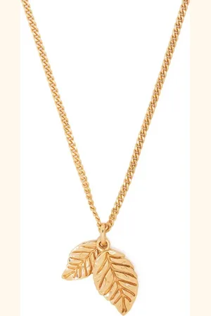 EMANUELE BICOCCHI Twin leaves-pendant necklace