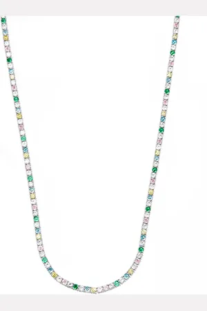 Hatton Labs Crystal-embellished tennis necklace