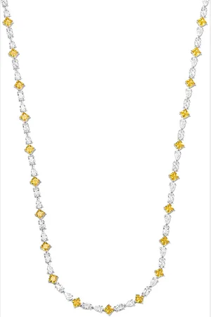 Hatton Labs Crystal-embellished tennis necklace