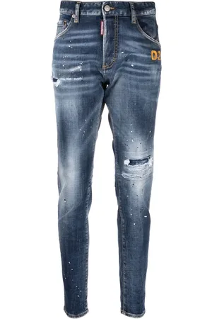Dsquared2 Distressed-finish denim jeans