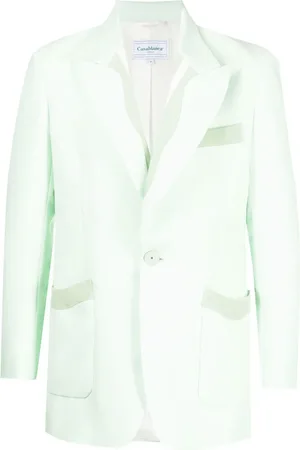 Casablanca Memphis Pinstripe Single Breasted Rib Blazer