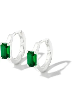 Hatton Labs Sterling crystal hoop earrings