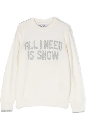 MC2 SAINT BARTH Snow-slogan knitted jumper