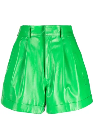 Manokhi High-waisted leather shorts