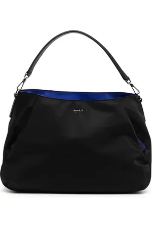 AGNÈS B. Logo-plaque satin shoulder bag