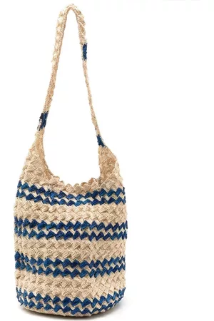Nannacay Santa Isabel straw shoulder bag