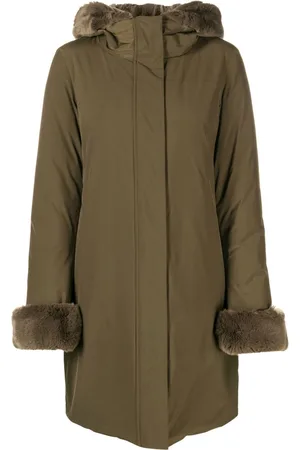 Woolrich Contrast-trim hooded parka