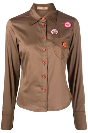 CORMIO Katy patch-detail shirt