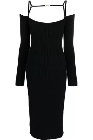 Jacquemus La Robe Sierra ribbed midi dress