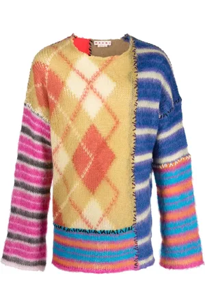 Marni Oversized patchwork jumper