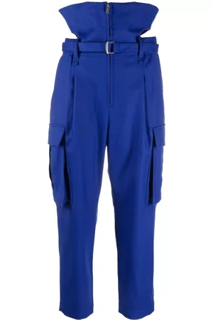 Issey Miyake Women Formal Pants - High-waisted wool-blend trousers