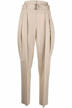 IRO Belted high-waist trousers