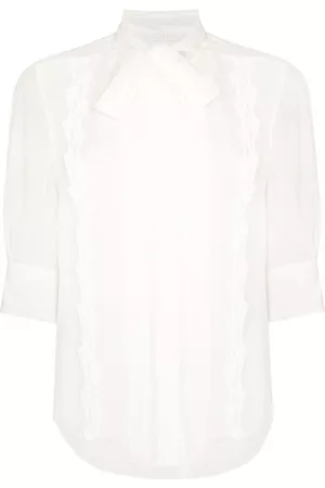 Chloé Scarf-neck silk shirt