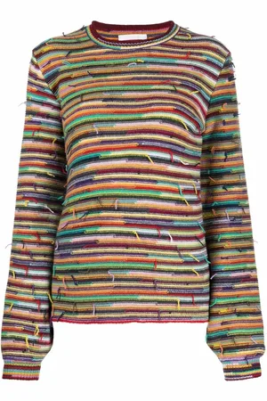 Chloé Wool rainbow-stripe jumper