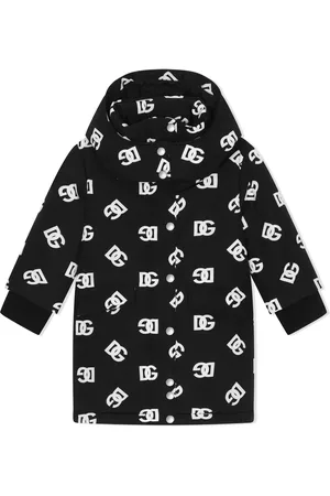 Dolce & Gabbana DG-logo hooded down coat
